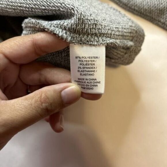 Bobeau V-Neck Kimono Pullover Heather Grey Medium - Picture 7 of 7